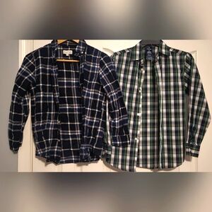 Boys Plaid Shirts Size M